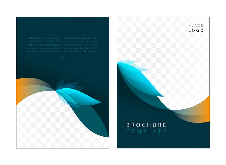 Brochure Template Drawing by Amtitus