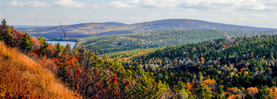 Fall Photograph - Brockway Mountain Valley by Optical Playground By MP Ray