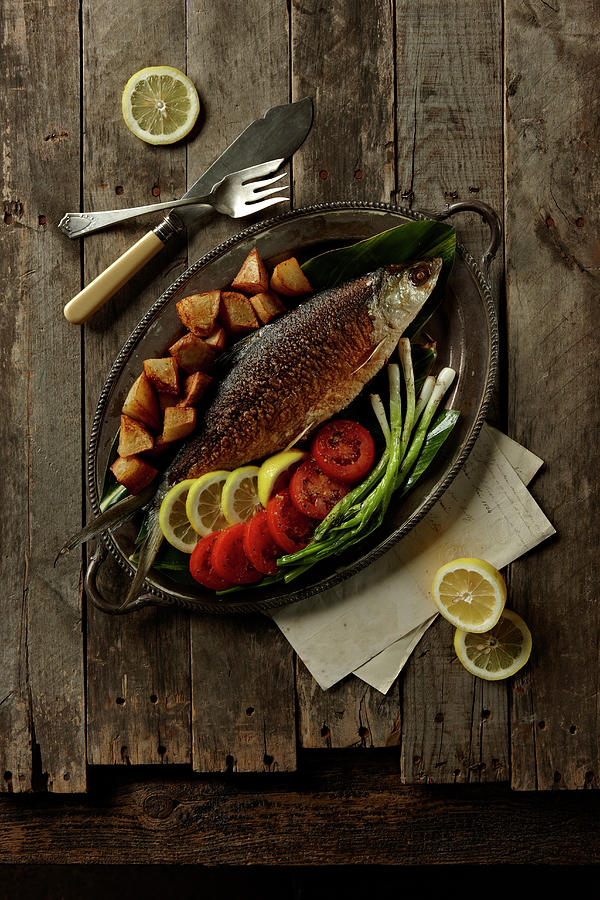 Broiled Fish Photograph by Lew Robertson Broiled Fish Photograph by Lew Robertson