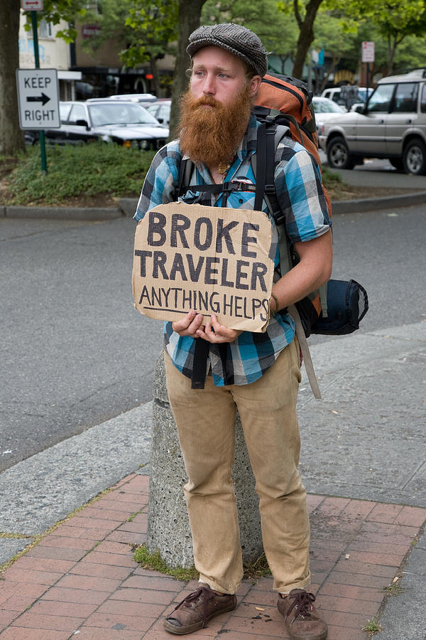 Broke Traveler Photograph by Matthew Bamberg
