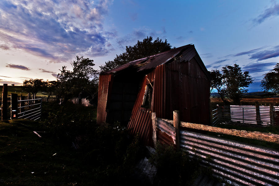 Brokeback barn  Photograph by B Cash