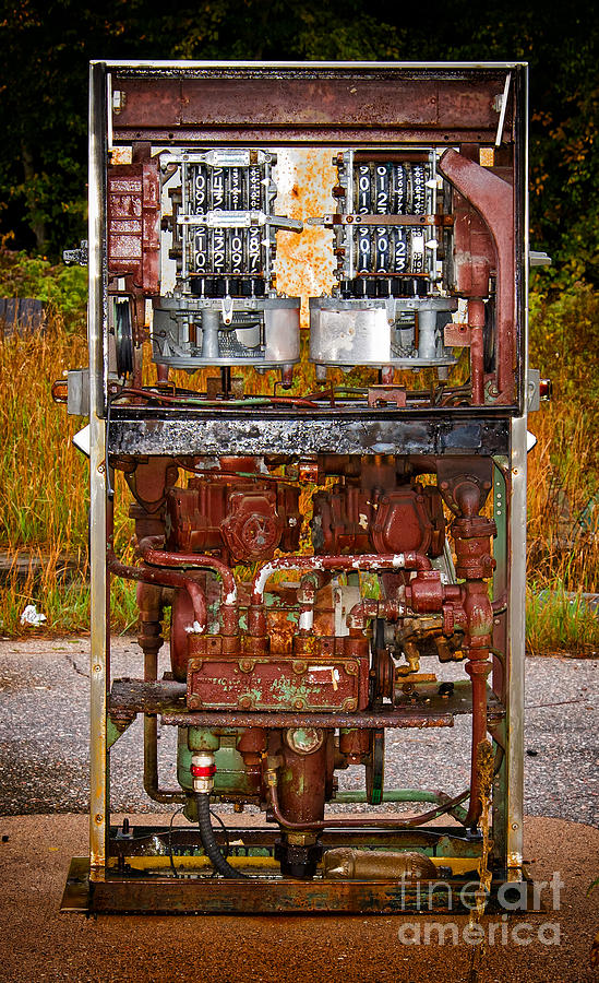 Broken and abandoned fuel pump Photograph by Les Palenik