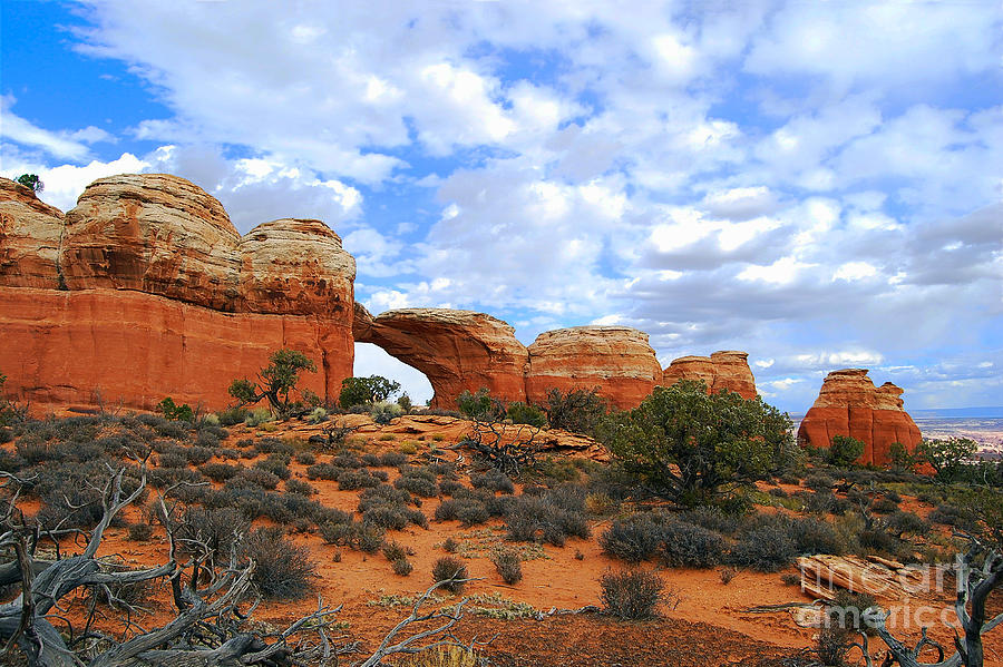Broken Arch In Arches National Park Photograph