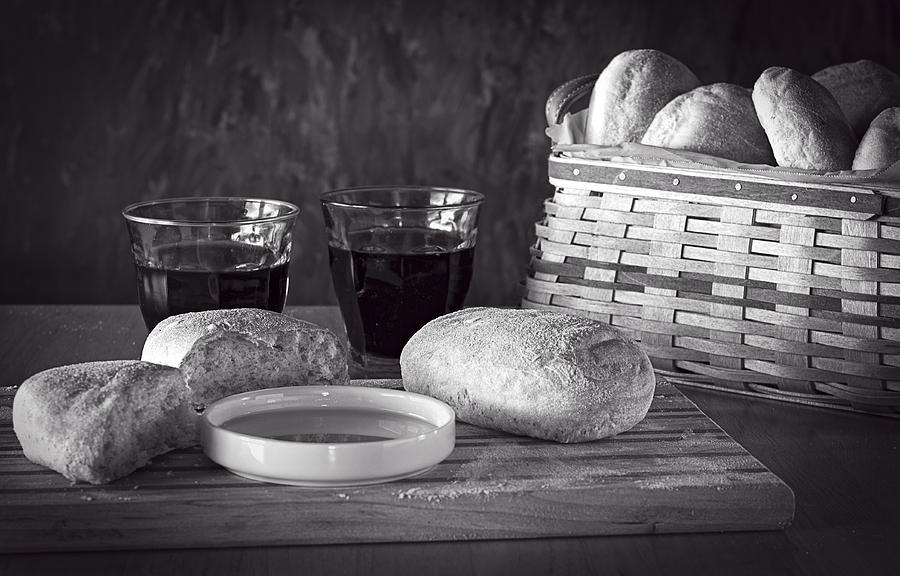 Broken Bread Bw Photograph