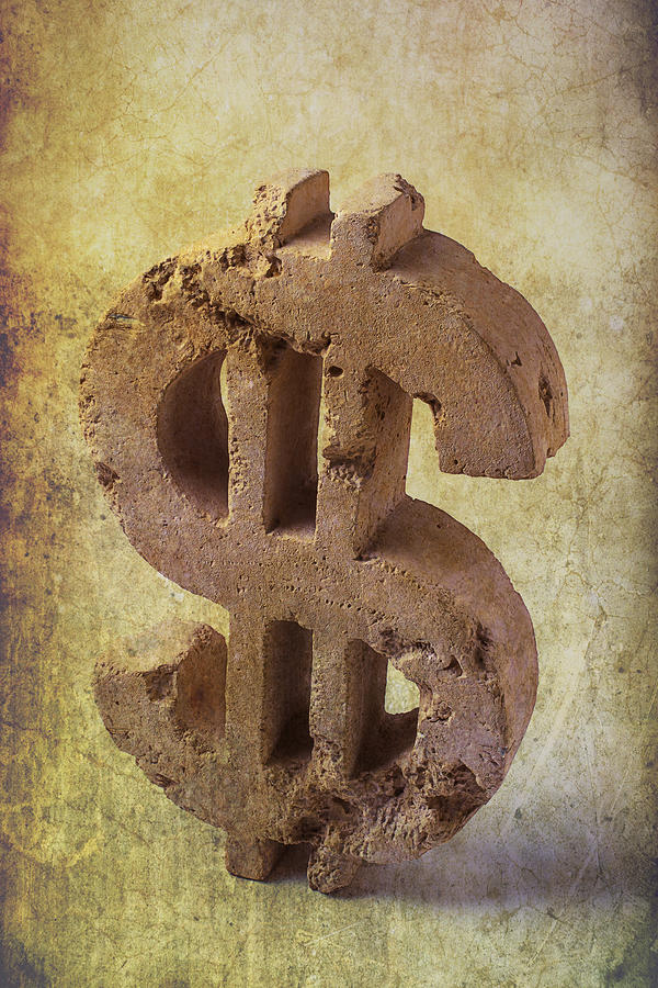 Broken Dollar Sign Photograph by Garry Gay
