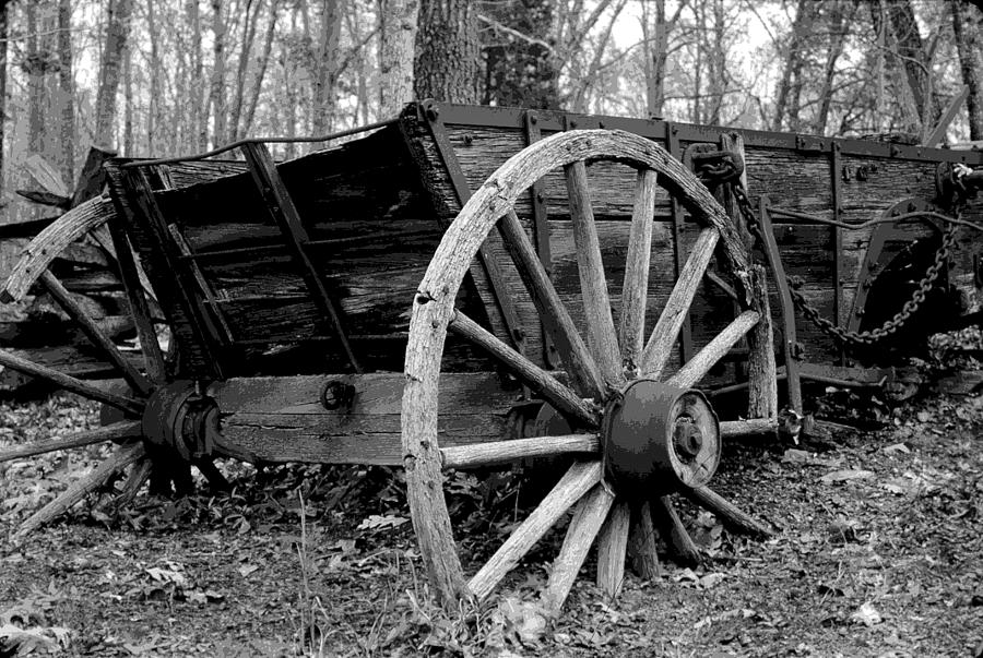 Broken Down Wagon Photograph by Mike Flynn