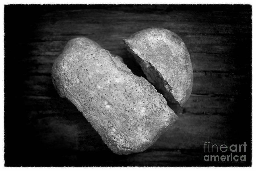 Broken Heart of Stone Photograph by Clare VanderVeen