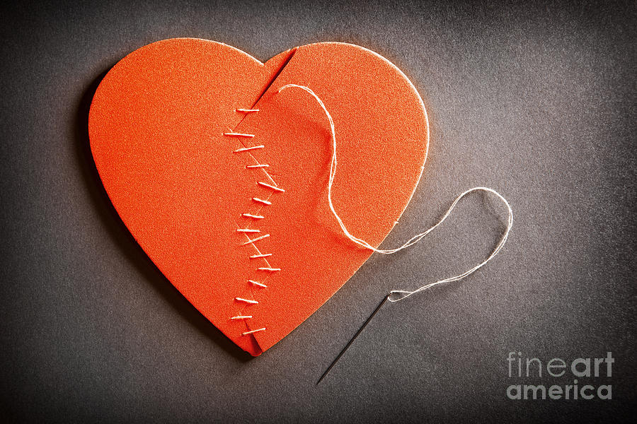 Valentines Day Photograph - Broken Heart On The Mend by Sharon Dominick