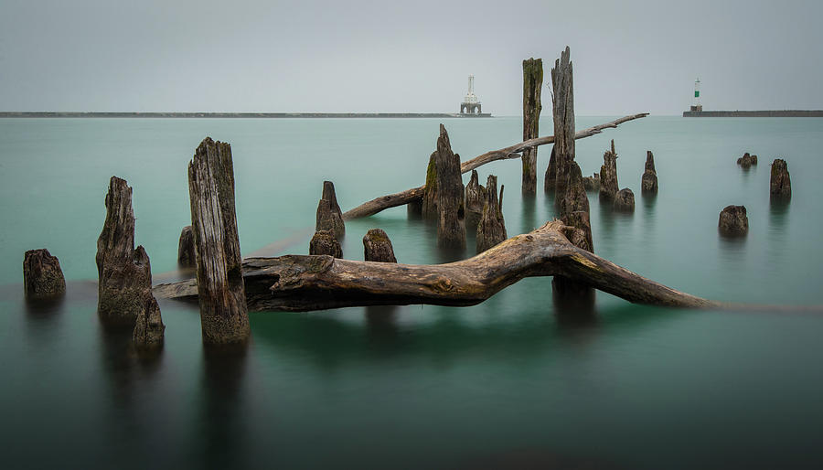 Lake Michigan Photograph - Broken Port by Josh Eral