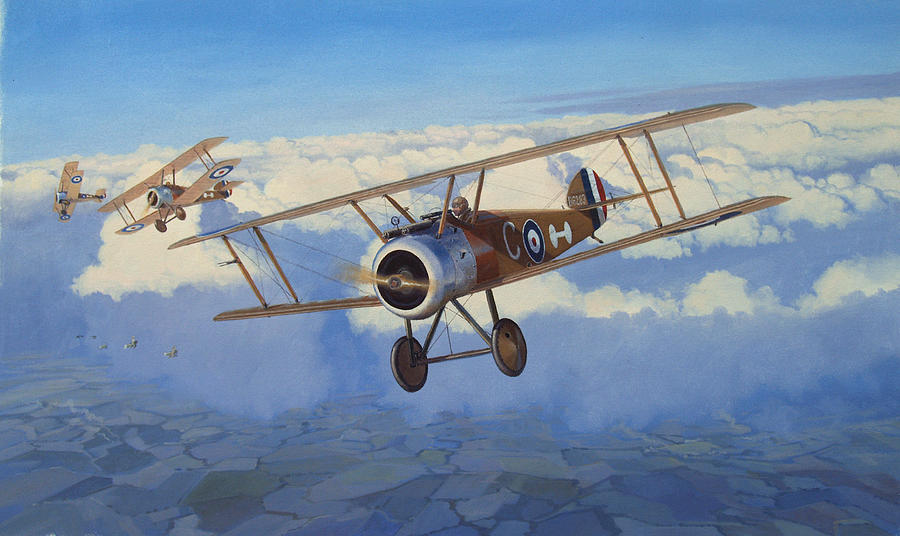 Airplane Painting - Broken Reverie by Steven Heyen