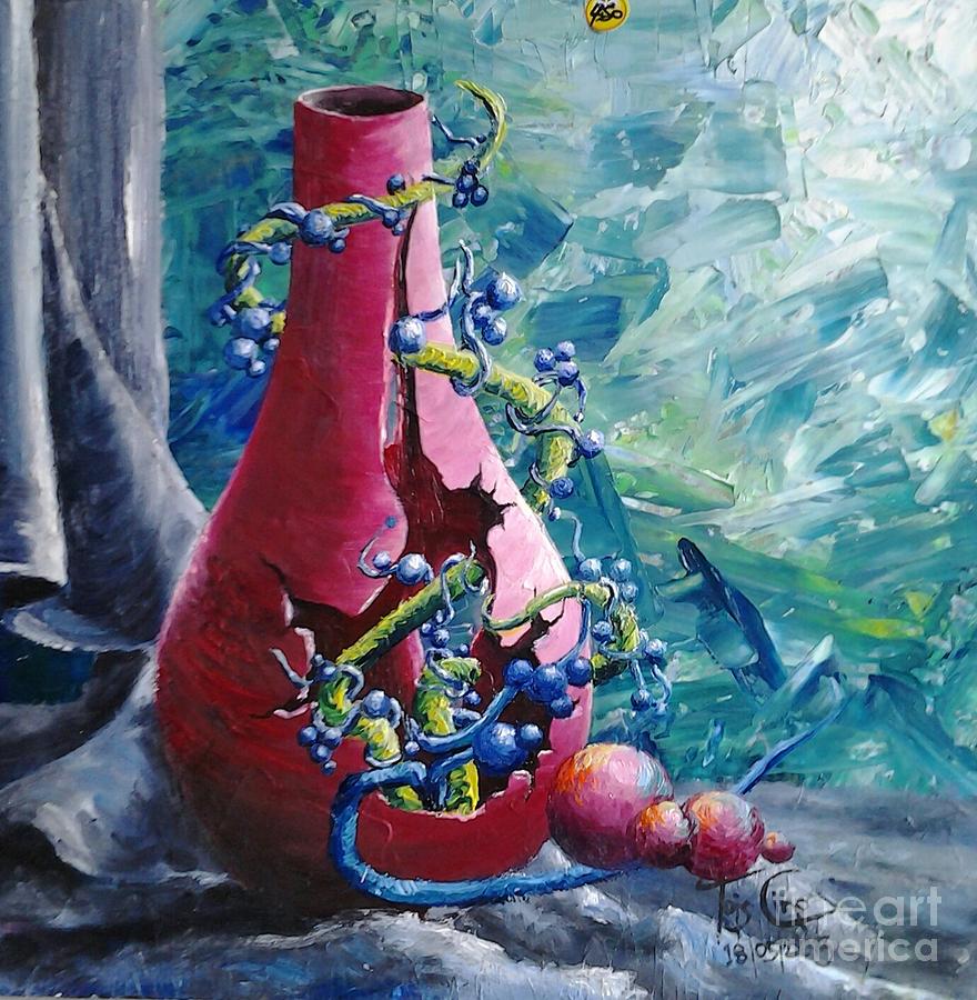 Broken Vase Painting by Antonia Wilson