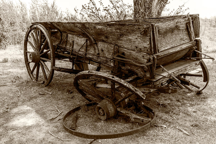 Broken Wagon Photograph by Jay Stockhaus