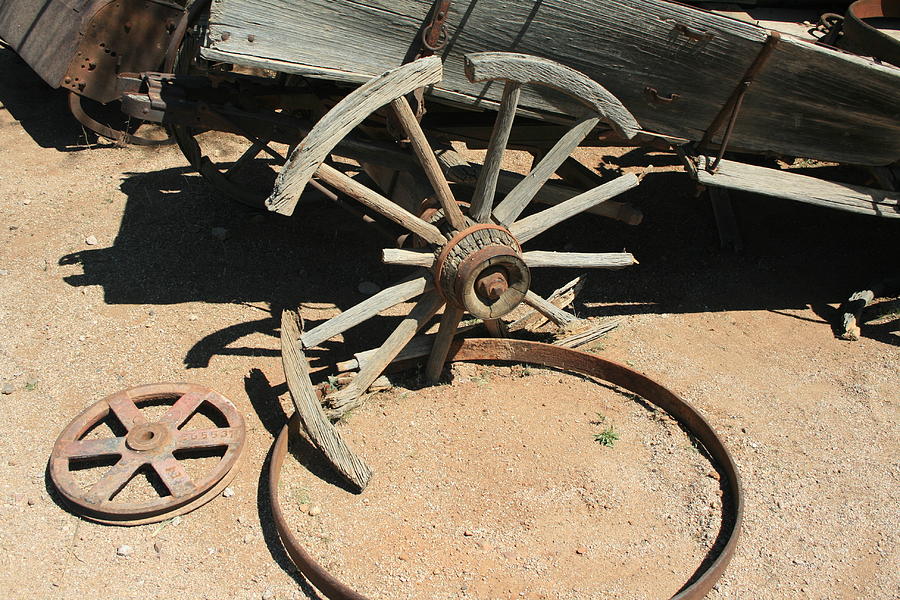 Broken Wagon Wheel Photograph by Douglas Miller