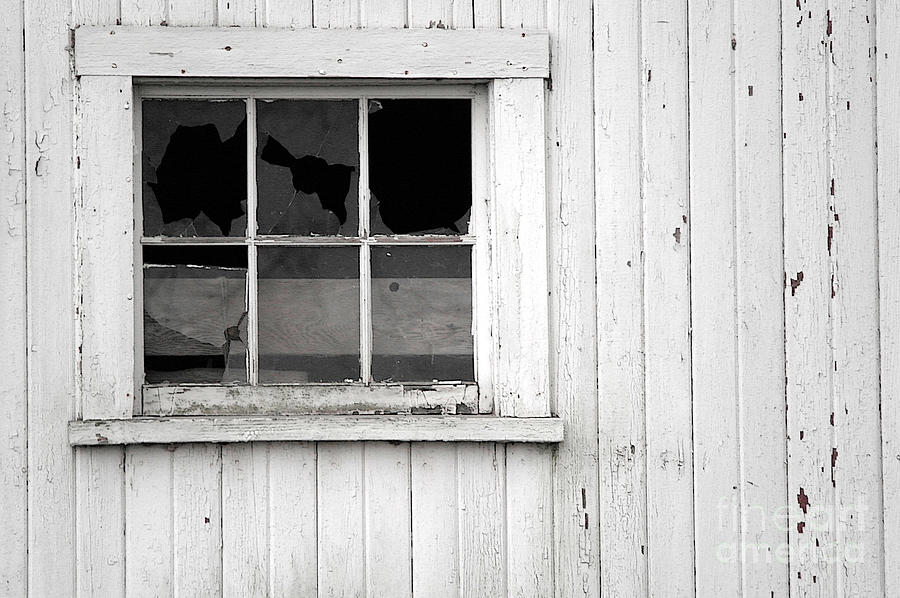 Broken window Photograph by David Bearden