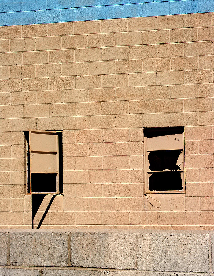 BROKEN WINDOWS IN PARADISE Palm Springs Photograph by William Dey