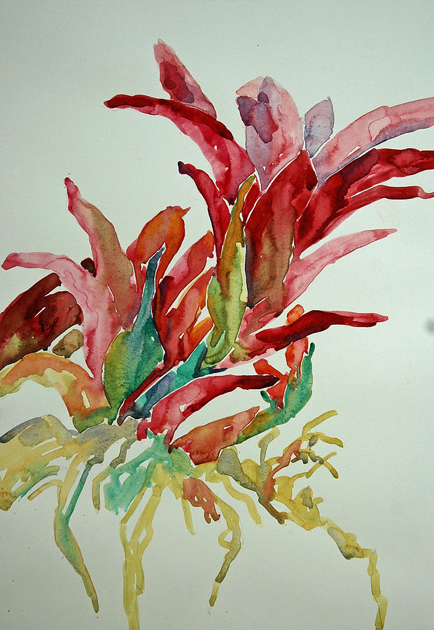 Bromeliad #2 Painting by Roger Parent
