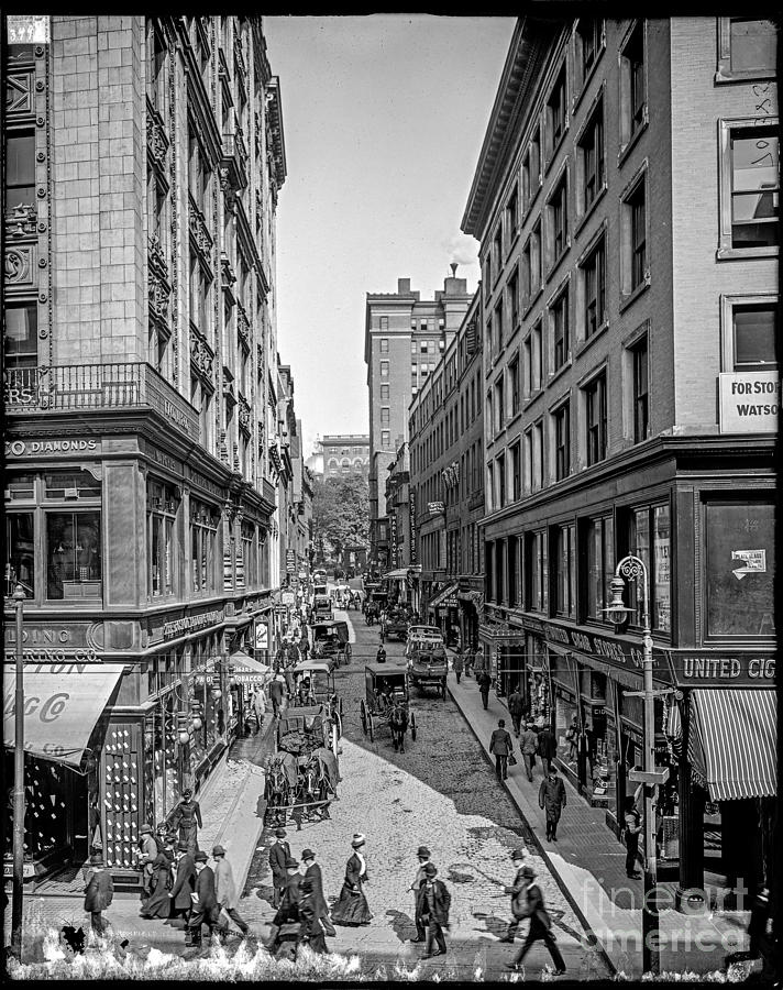 Bromfield Street Boston Photograph by Russell Brown