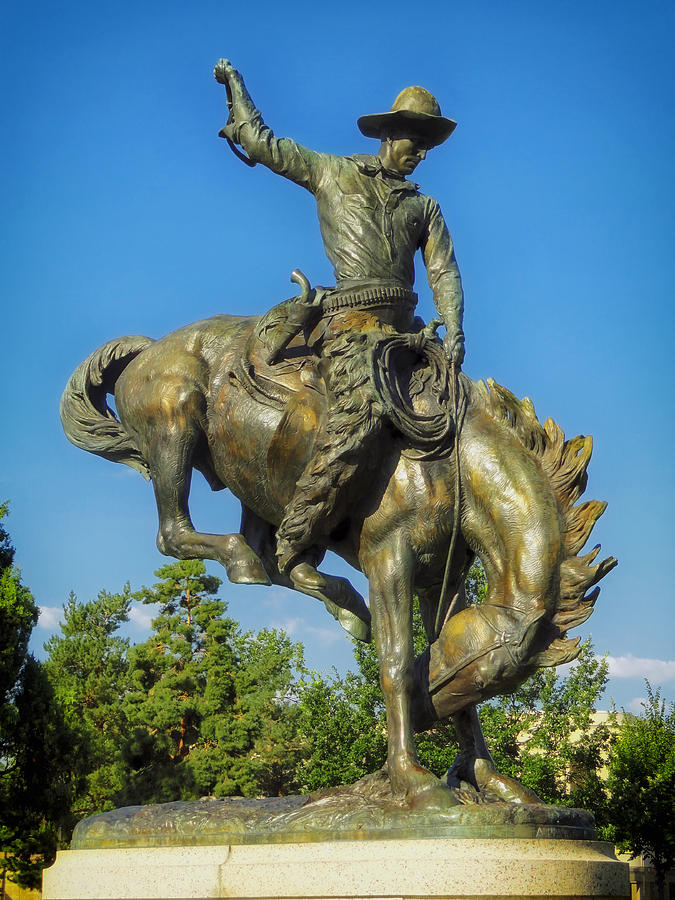 Bronco Buster - Denver Photograph by Mountain Dreams - Fine Art America