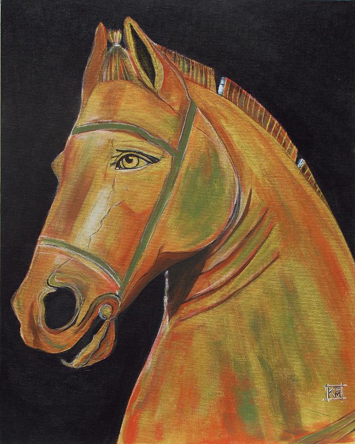 Bronze Equus Painting by Katherine McElhinny - Fine Art America