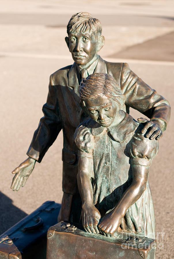 Bronze Immigrants Photograph by Rick Piper Photography