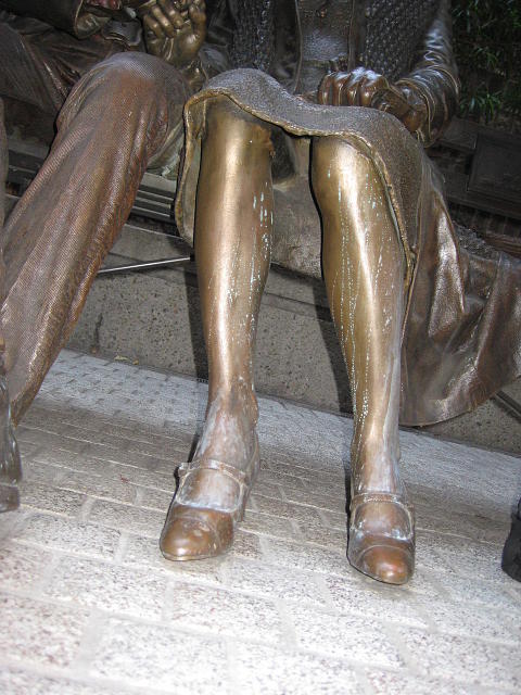 Bronze Sculpture Upskirt Photograph By David Lovins