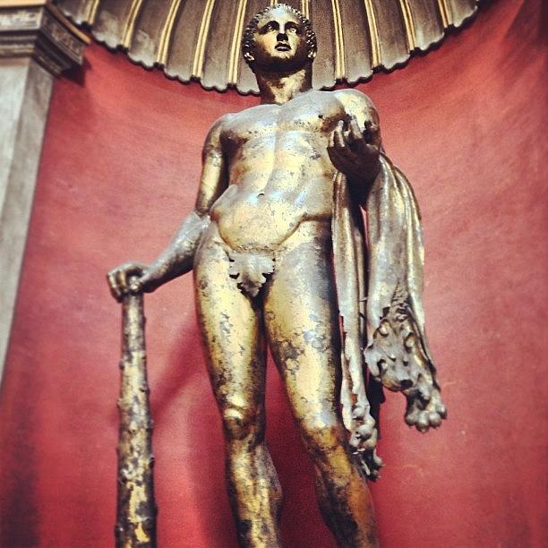 Museum Photograph - Bronze Statue Of #hercules #vatican by Aaron Vaughan