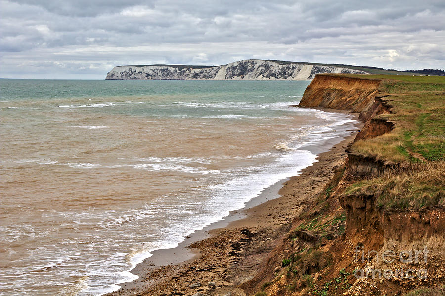 Brook Bay and Chalk Cliffs Photograph by Jeremy Hayden