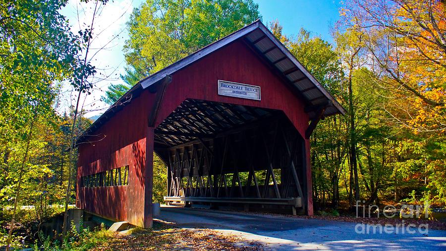 Brookdale Covered Bridge. Photograph by New England Photography