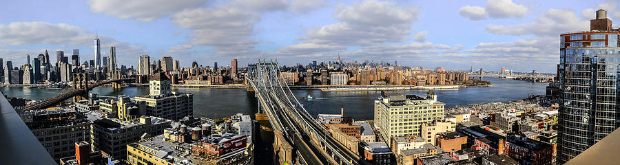 Brooklyn and Manhattan Bridges Photograph by Sandy Roe