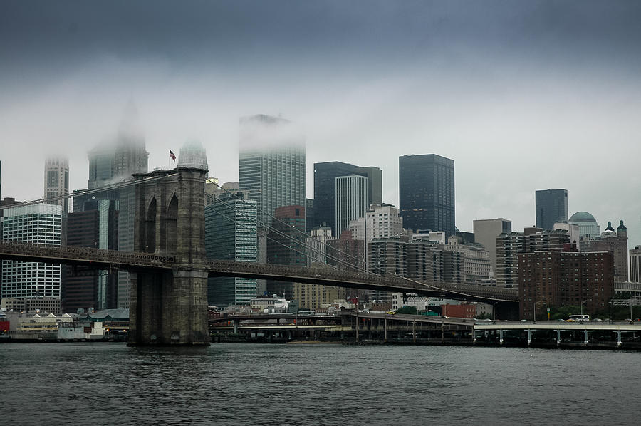 Brooklyn Bridge - Lower Manhattan Photograph by Frank Mari