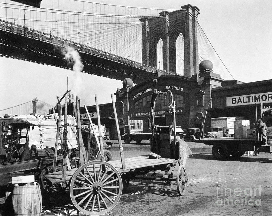 Brooklyn Bridge, 1937 Photograph by Granger
