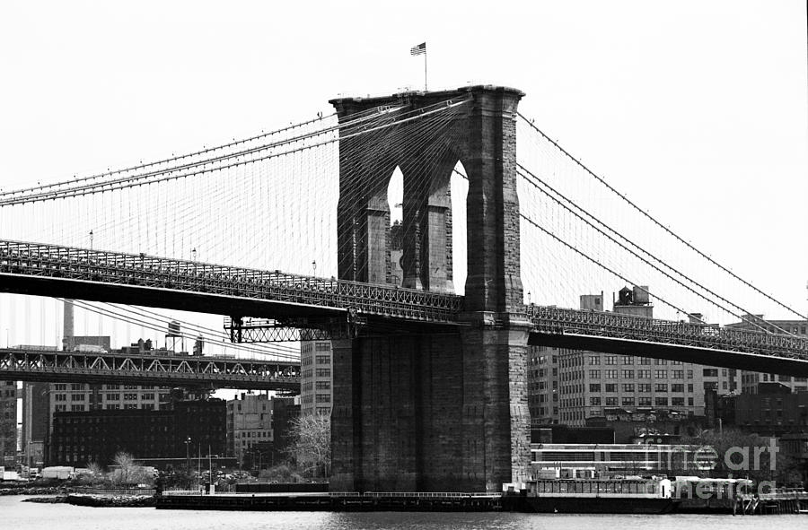 Brooklyn Bridge 1990s Photograph by John Rizzuto