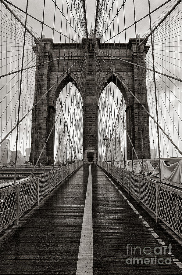 New York City Photograph - Brooklyn Bridge 3 by Bob Stone