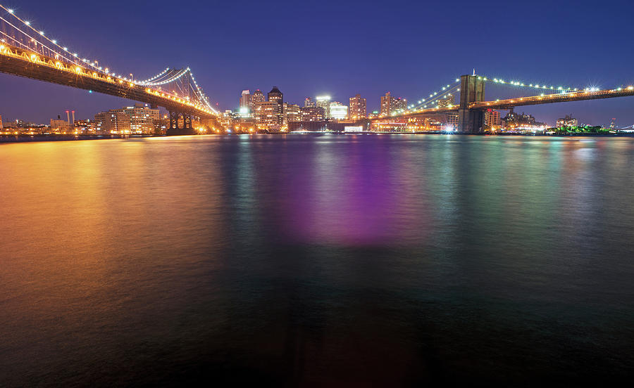 Brooklyn Bridge And East River Photograph by Rudi Von Briel