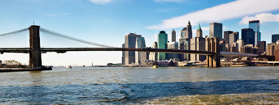 Brooklyn Bridge And Financial District Photograph by Guvendemir