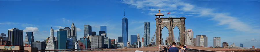 Brooklyn Bridge and Lower Manhattan Photograph by Paulette B Wright