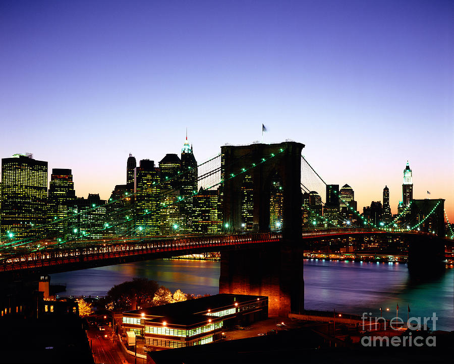 Brooklyn Bridge And Lower Manhattan Photograph by Rafael Macia