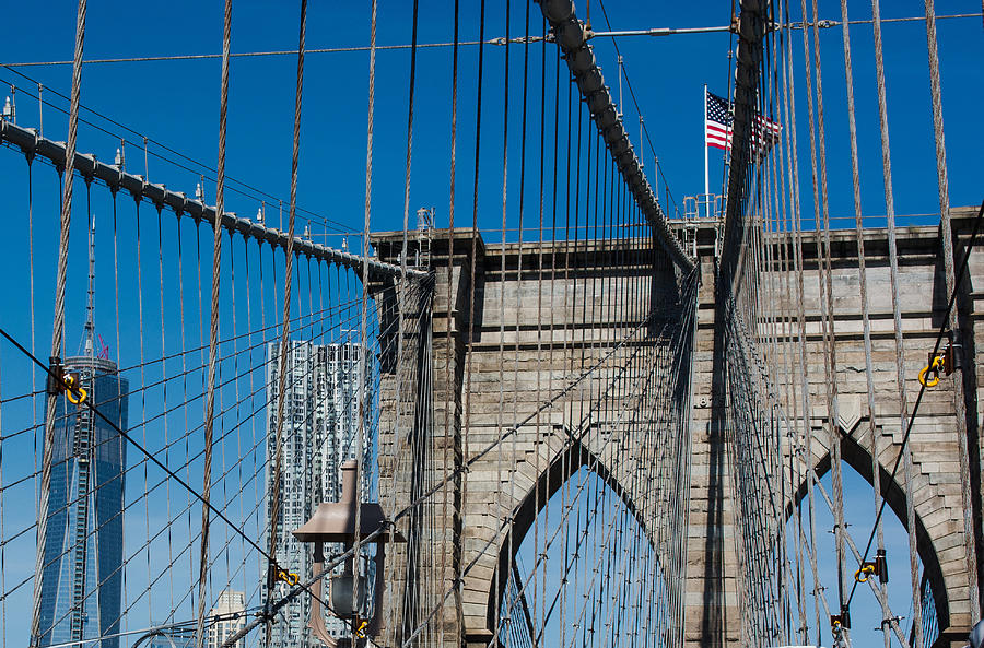 Brooklyn Bridge and New WTC Photograph by James Canning