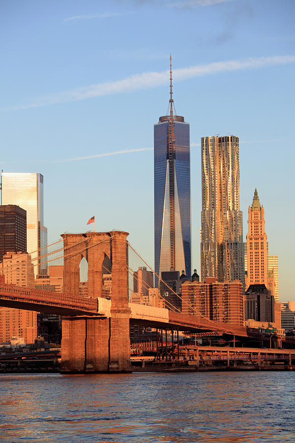 Brooklyn Bridge And New York Skyline Photograph by Massimo Pizzotti