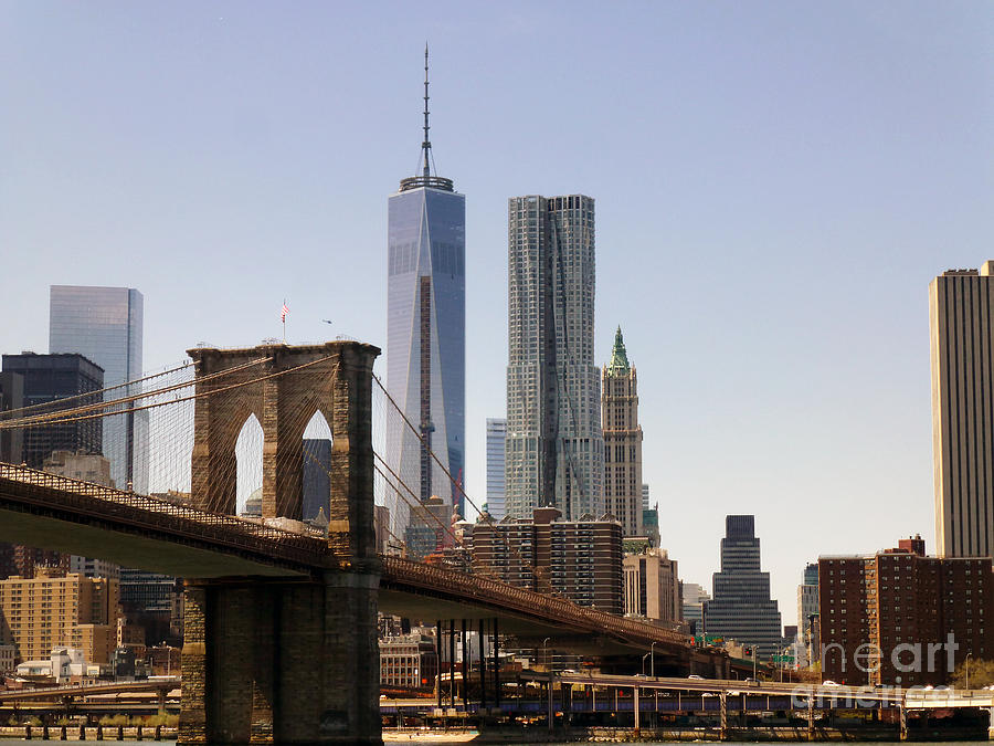 Brooklyn Bridge and One WTC Photograph by Steven Spak