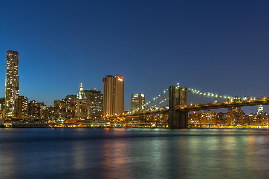 Brooklyn Bridge and the City of lights Photograph by Valeriy Shvetsov ...