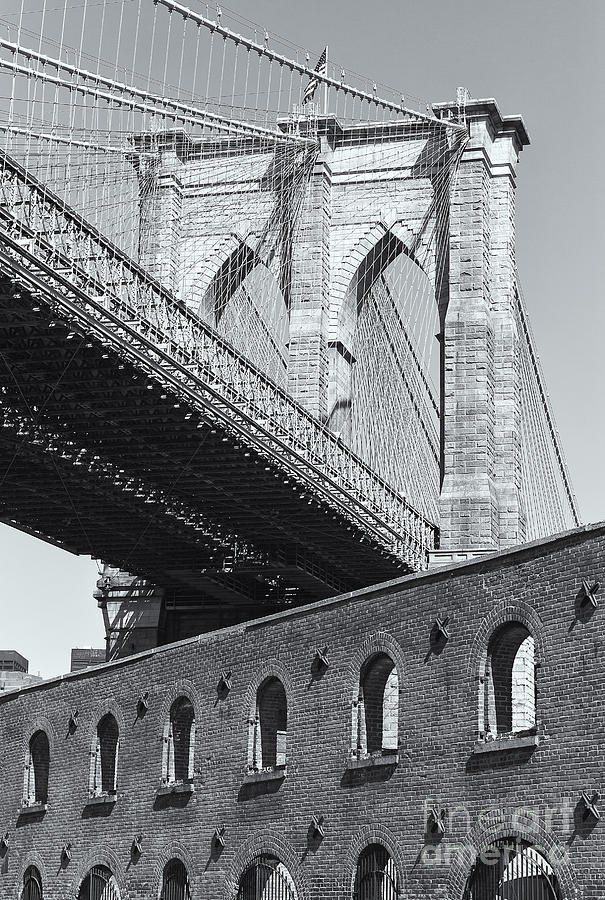 Brooklyn Bridge and the Tobacco Warehouse II Photograph by Clarence Holmes