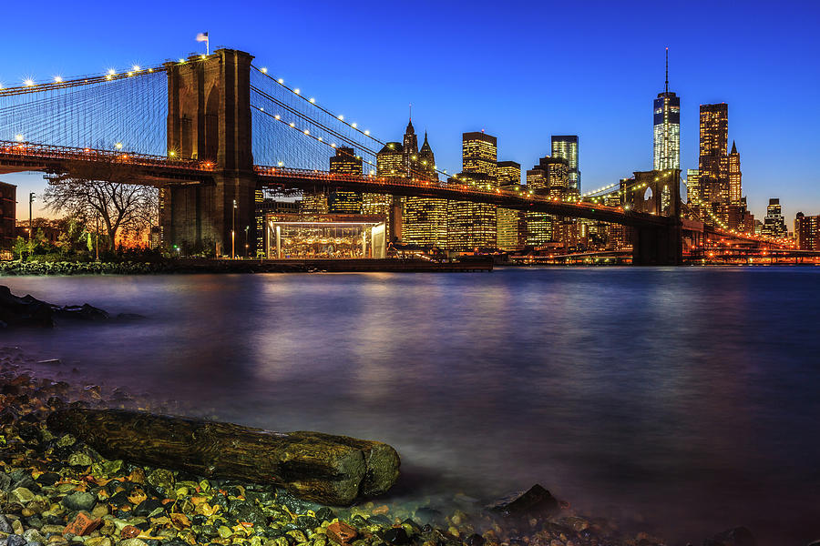 Brooklyn Bridge At Twilight Photograph by Kevin Voelker Photography
