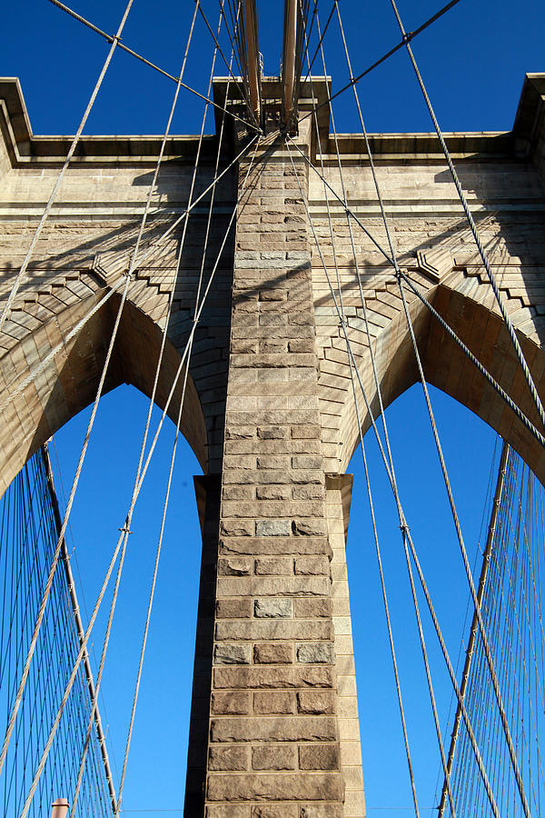 Brooklyn Bridge Blue Arch 02 Photograph by Keith Thomson