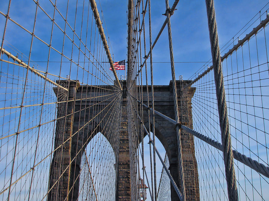 Brooklyn Bridge Photograph by David Gleeson