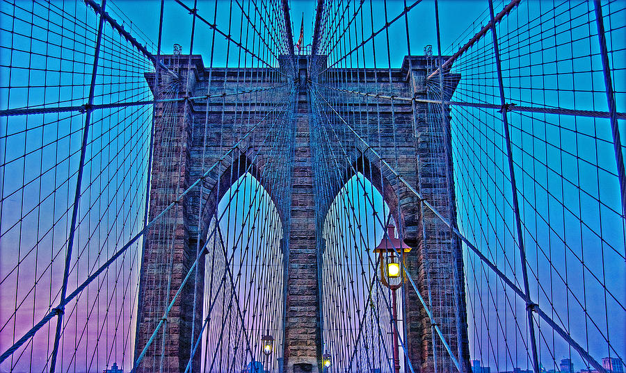 Brooklyn Bridge Dawning Photograph by Hanny Heim