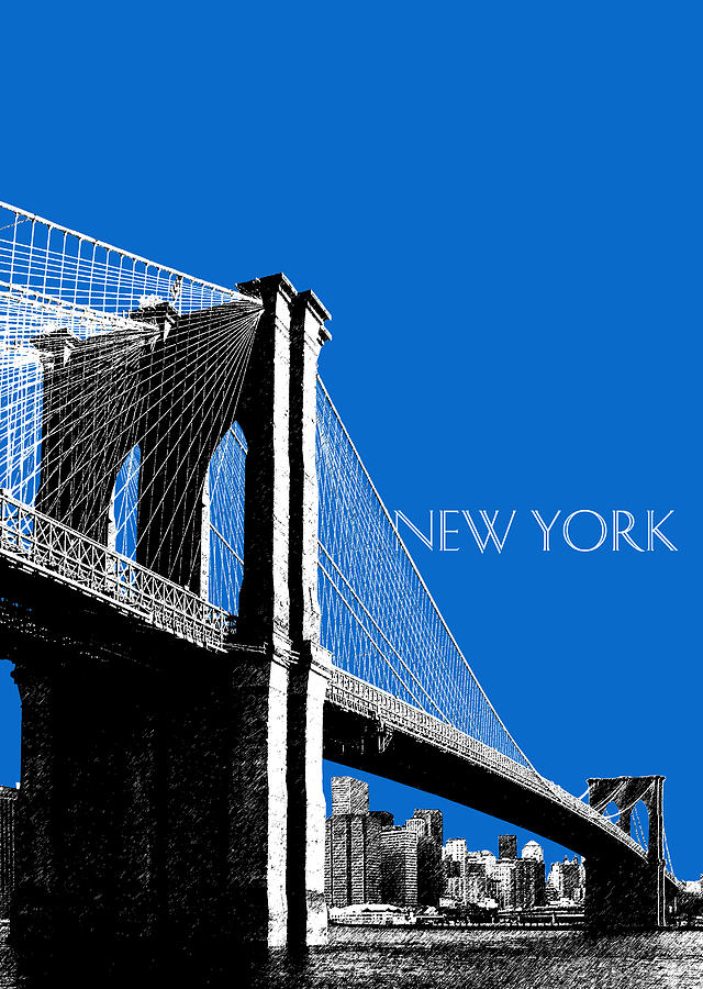 Architecture Digital Art - Brooklyn Bridge by DB Artist