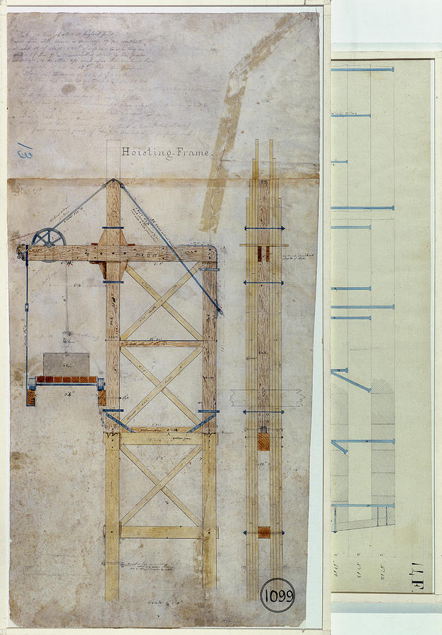 Brooklyn Bridge: Diagram Photograph by Granger