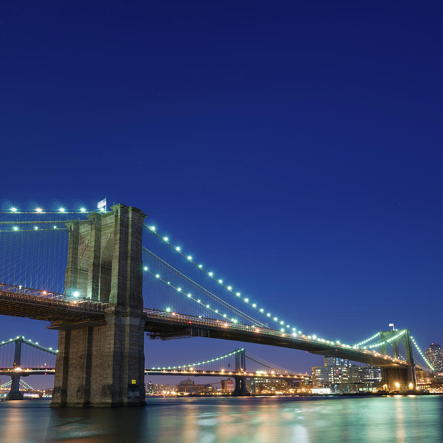 Brooklyn Bridge Evening Photograph by Shayes17
