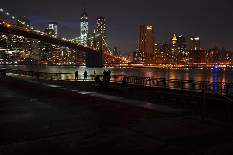 Brooklyn Bridge from Empire Fulton Ferry Park Photograph by Toby McGuire